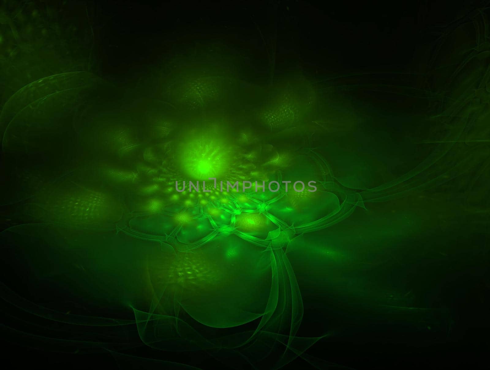 Imaginatory lush fractal texture image abstract background