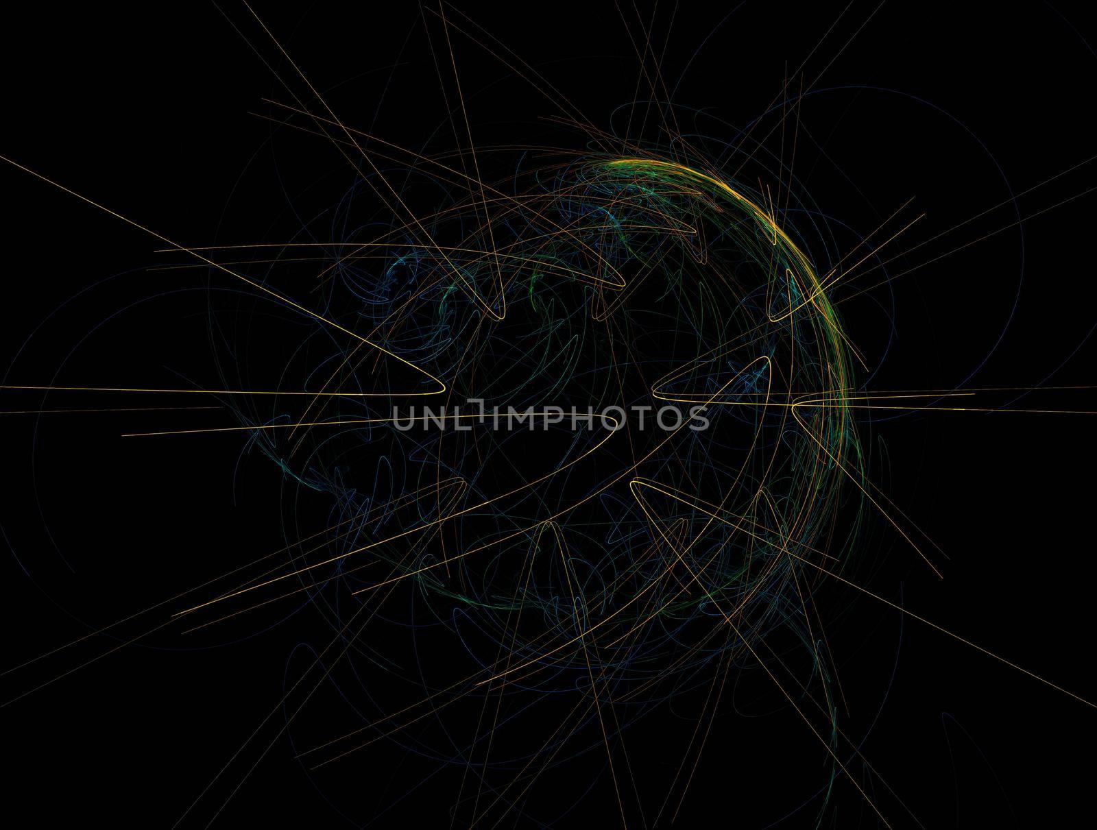 Imaginatory lush fractal texture image abstract background