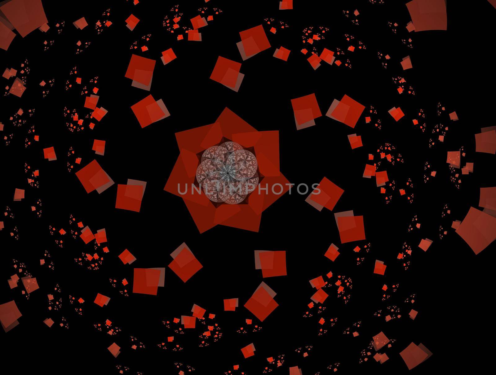 Imaginatory lush fractal texture image abstract background
