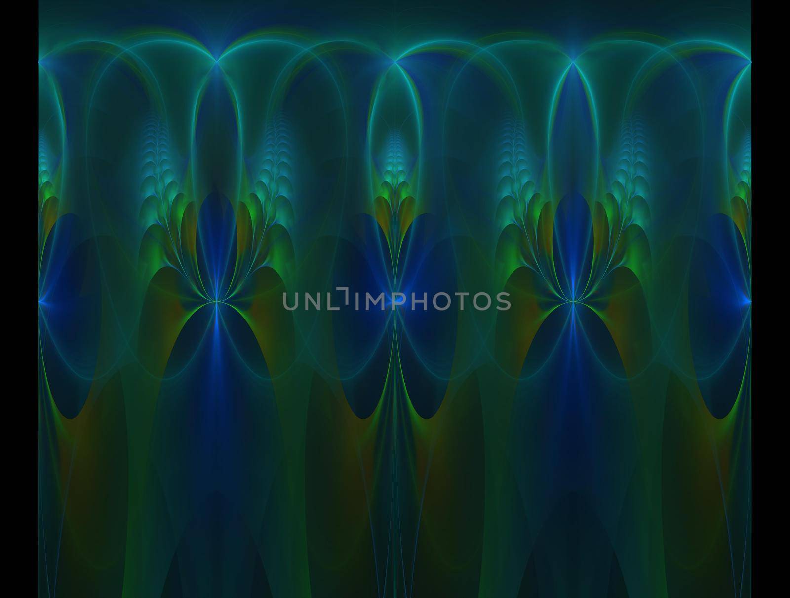 Imaginatory lush fractal texture image abstract background