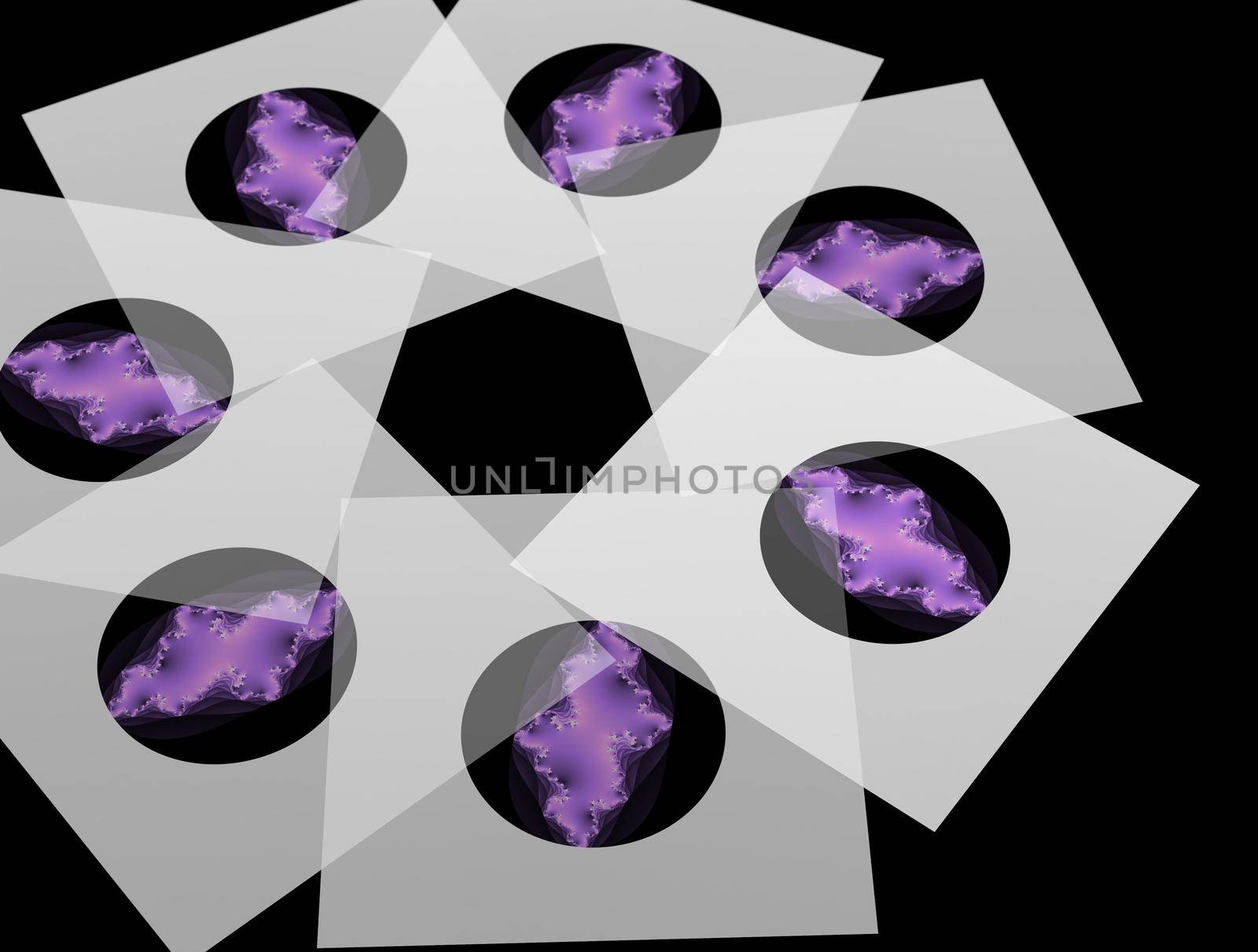 Imaginatory lush fractal texture image abstract background