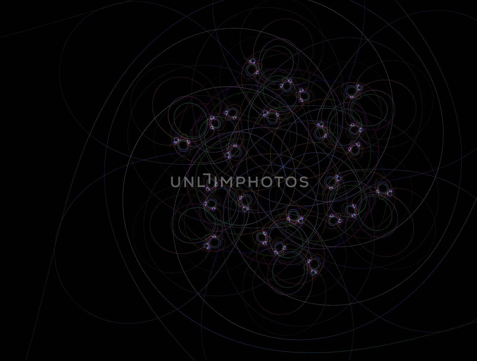 Imaginatory lush fractal texture image abstract background