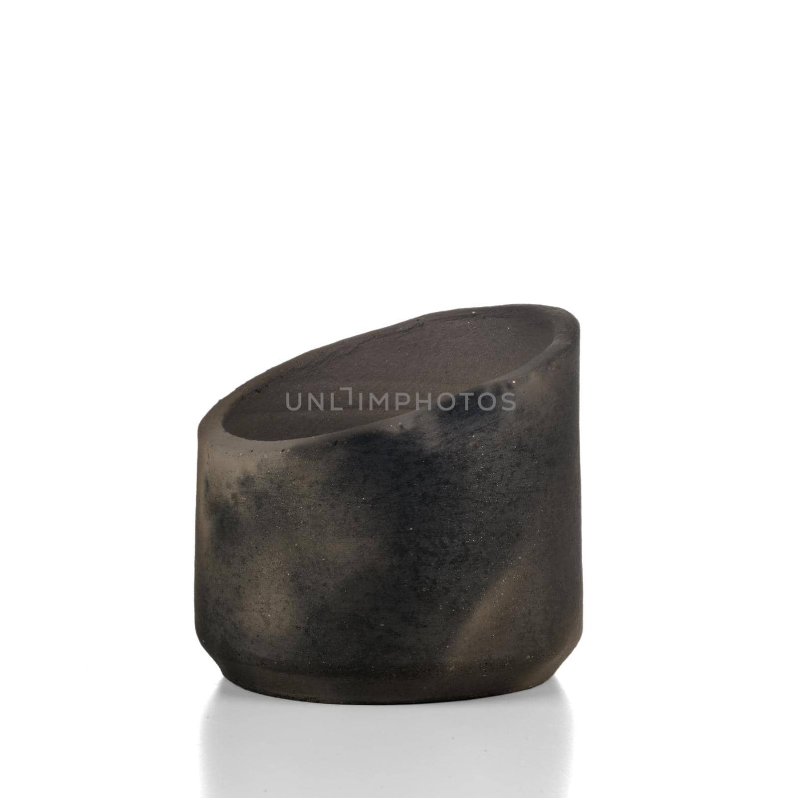 Modern design black ceramic vase by homydesign