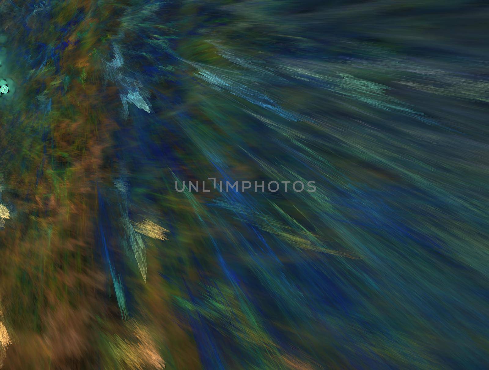 Imaginatory lush fractal texture image abstract background