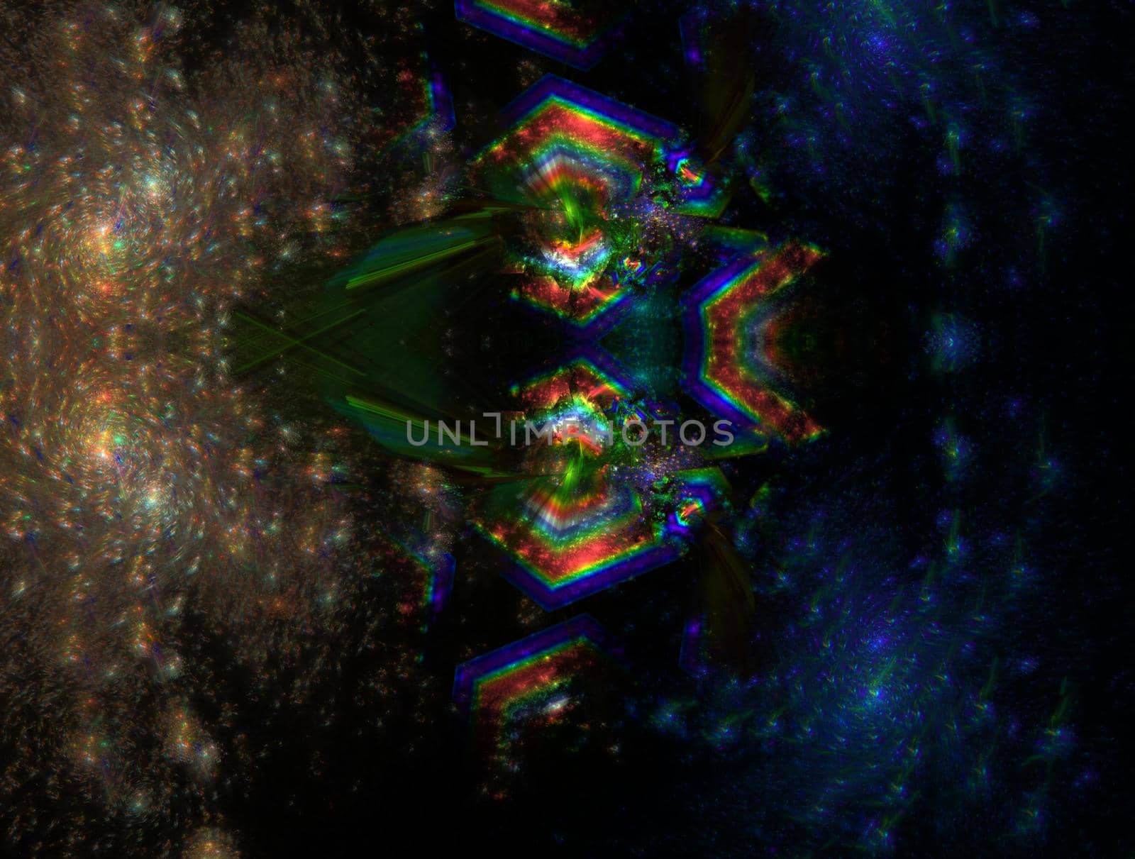 Imaginatory lush fractal texture image abstract background