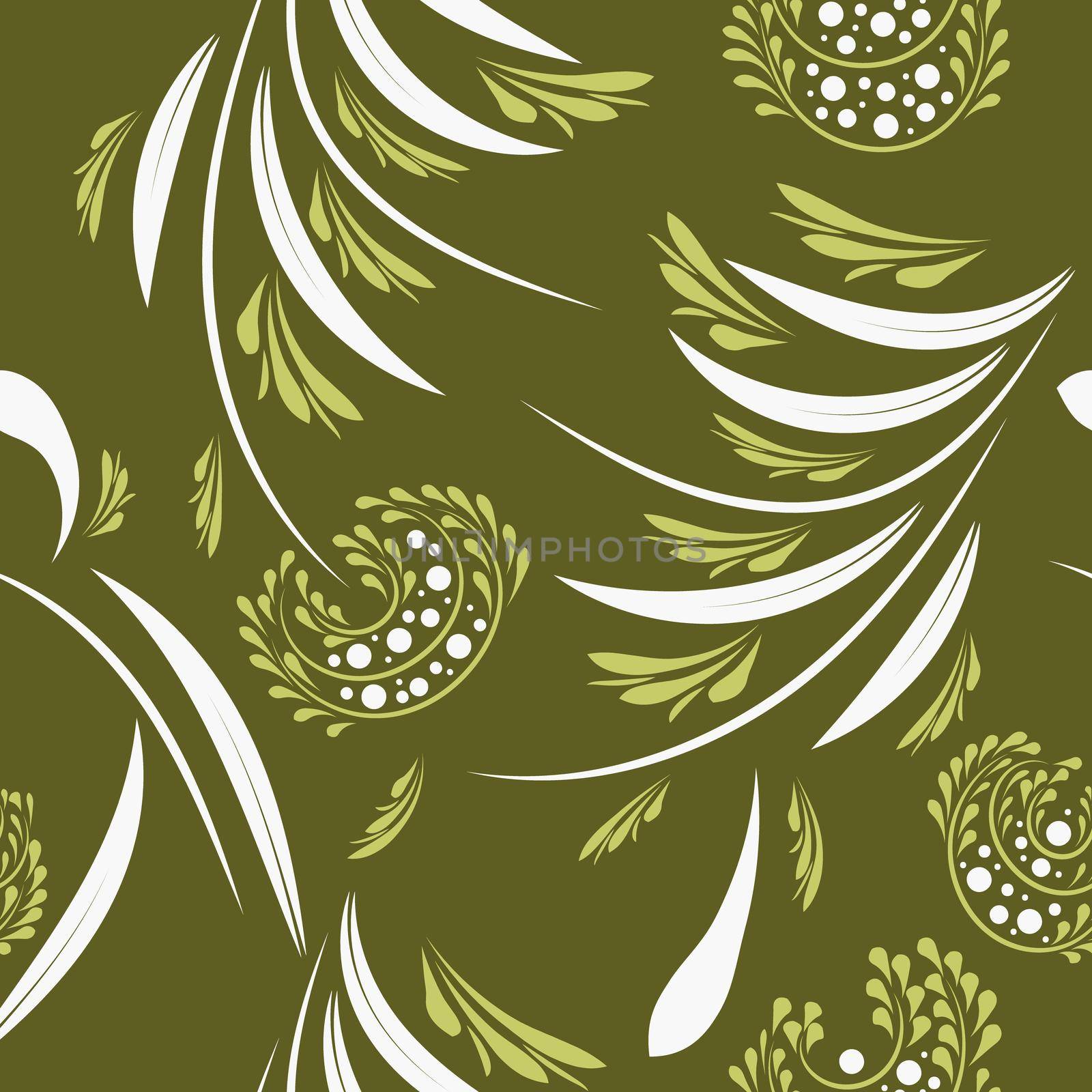 Folk flowers pattern Floral surface design Seamless pattern by eskimos
