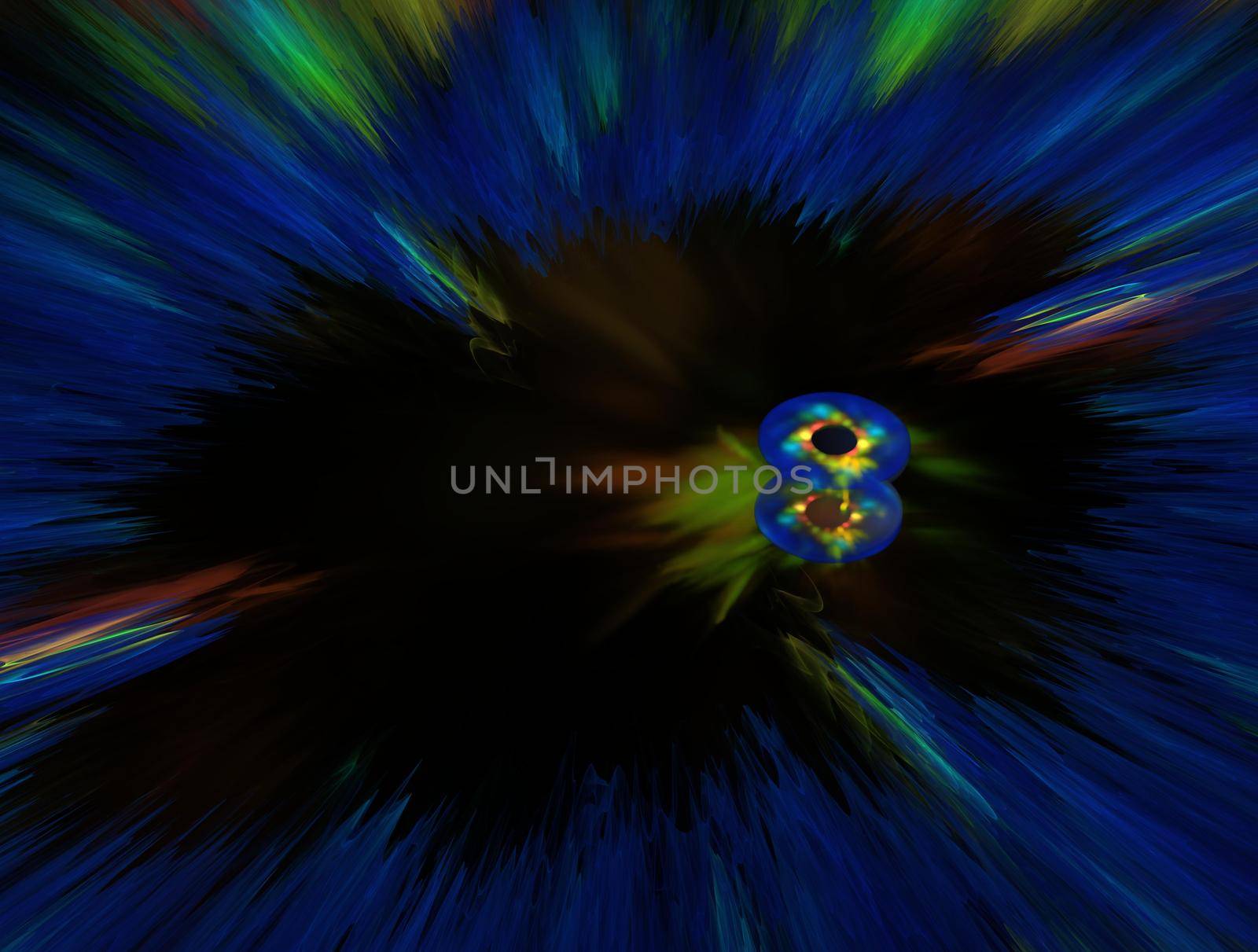 Imaginatory lush fractal texture image abstract background