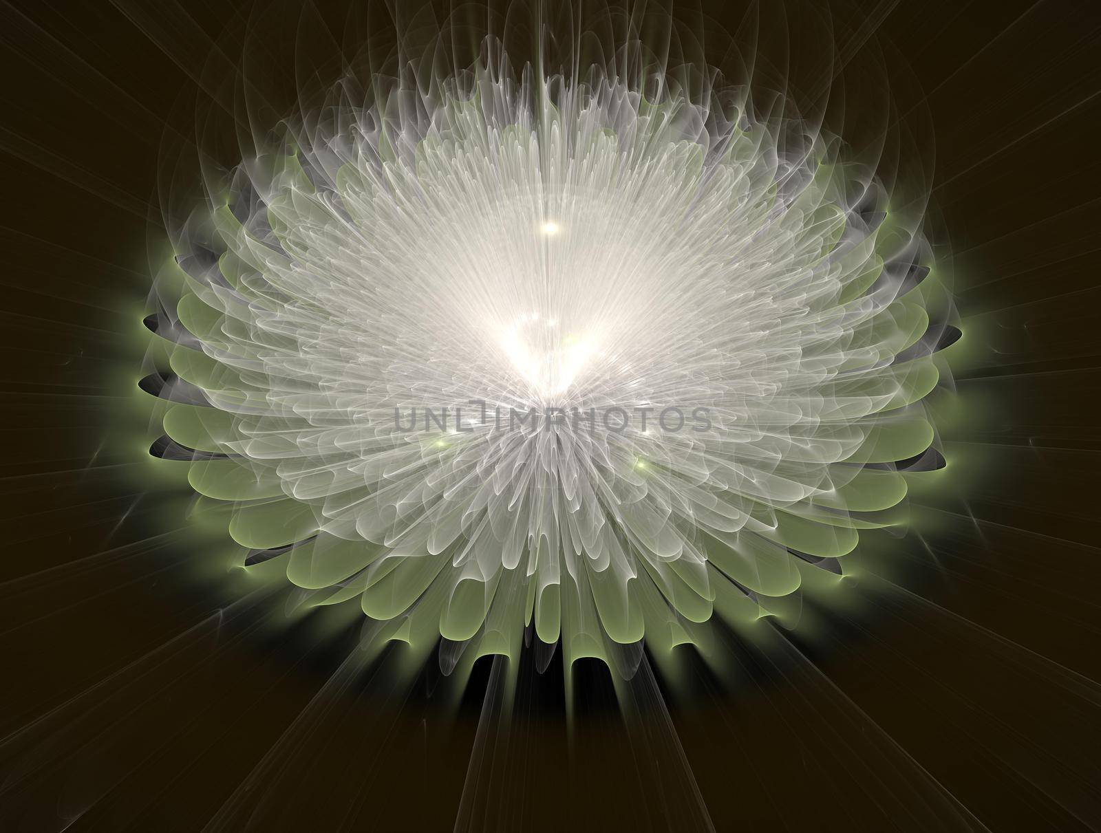 Imaginatory lush fractal texture image abstract background