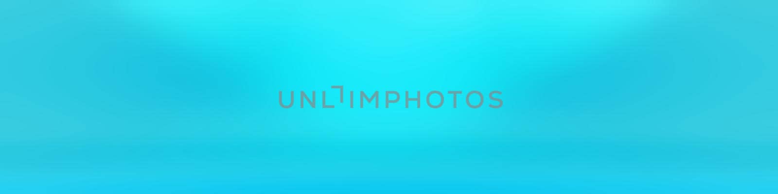 Abstract Luxury gradient Blue background. Smooth Dark blue with Black vignette Studio Banner