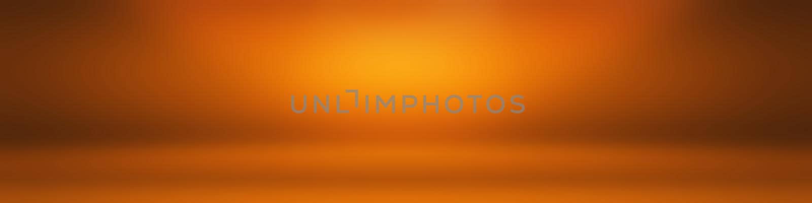Abstract Orange background layout design,studio,room, web template ,Business report with smooth circle gradient color. by Benzoix
