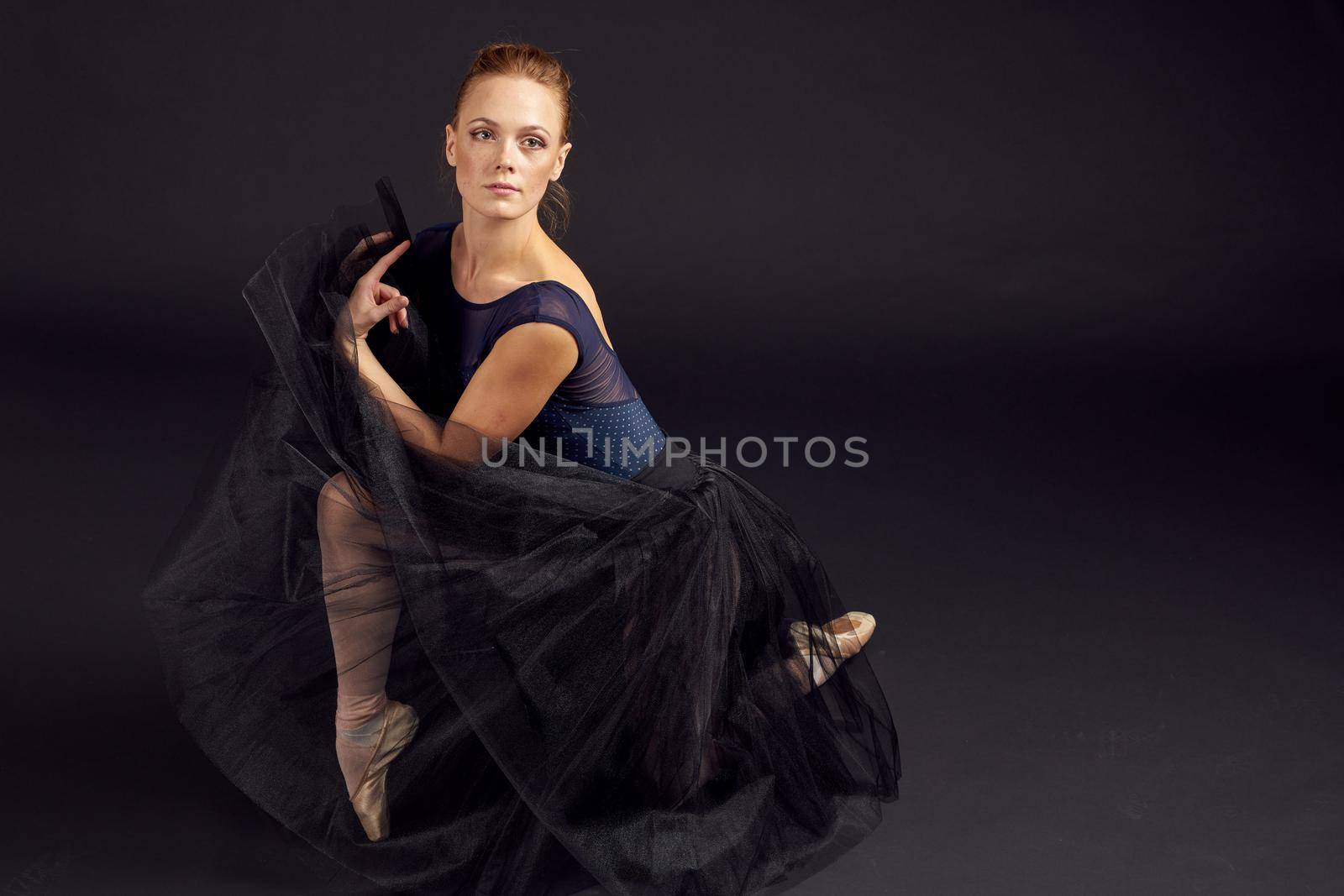 woman dancer dance performed classical style isolated background by Vichizh