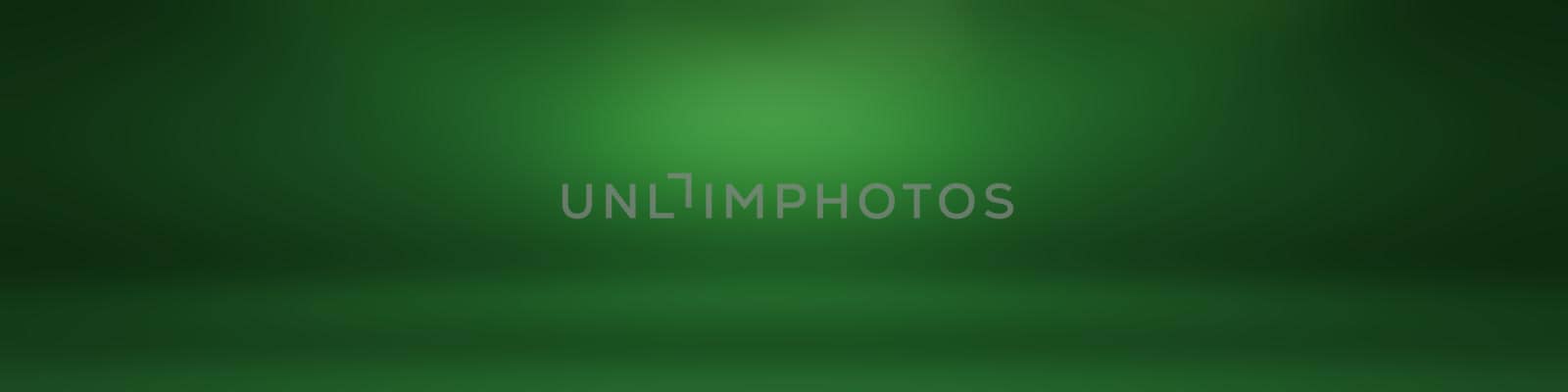 Luxury plain Green gradient abstract studio background empty room with space for your text and picture by Benzoix