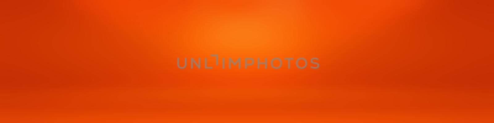 Abstract Orange background layout design,studio,room, web template ,Business report with smooth circle gradient color. by Benzoix