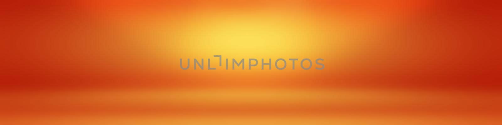 Abstract Orange background layout design,studio,room, web template ,Business report with smooth circle gradient color. by Benzoix