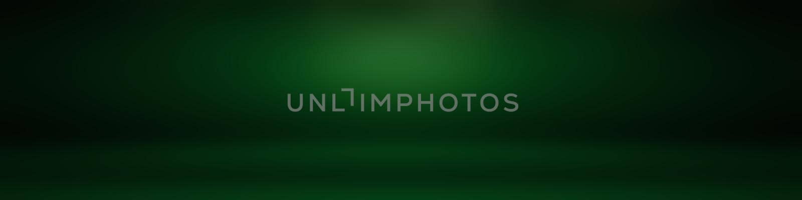 Luxury plain Green gradient abstract studio background empty room with space for your text and picture by Benzoix