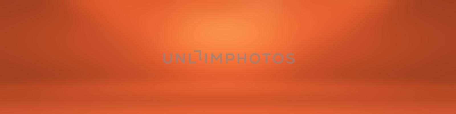 Abstract Orange background layout design,studio,room, web template ,Business report with smooth circle gradient color. by Benzoix