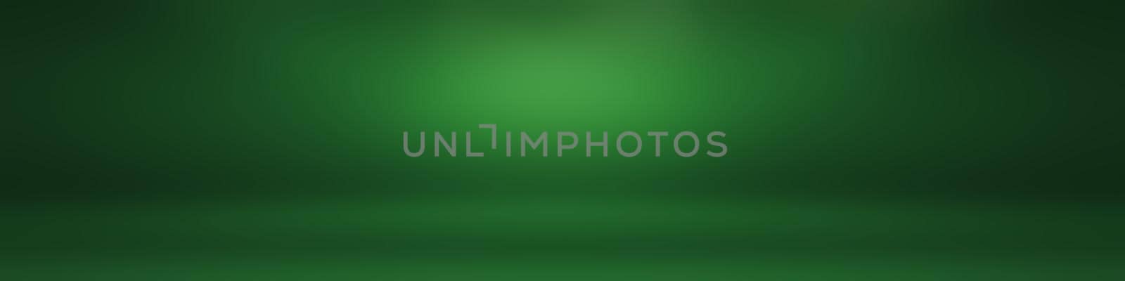 Luxury plain Green gradient abstract studio background empty room with space for your text and picture.