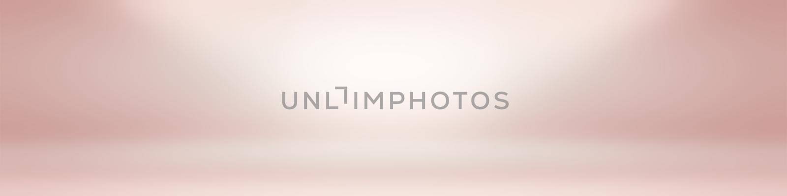Abstract empty smooth light pink studio room background, Use as montage for product display,banner,template. by Benzoix