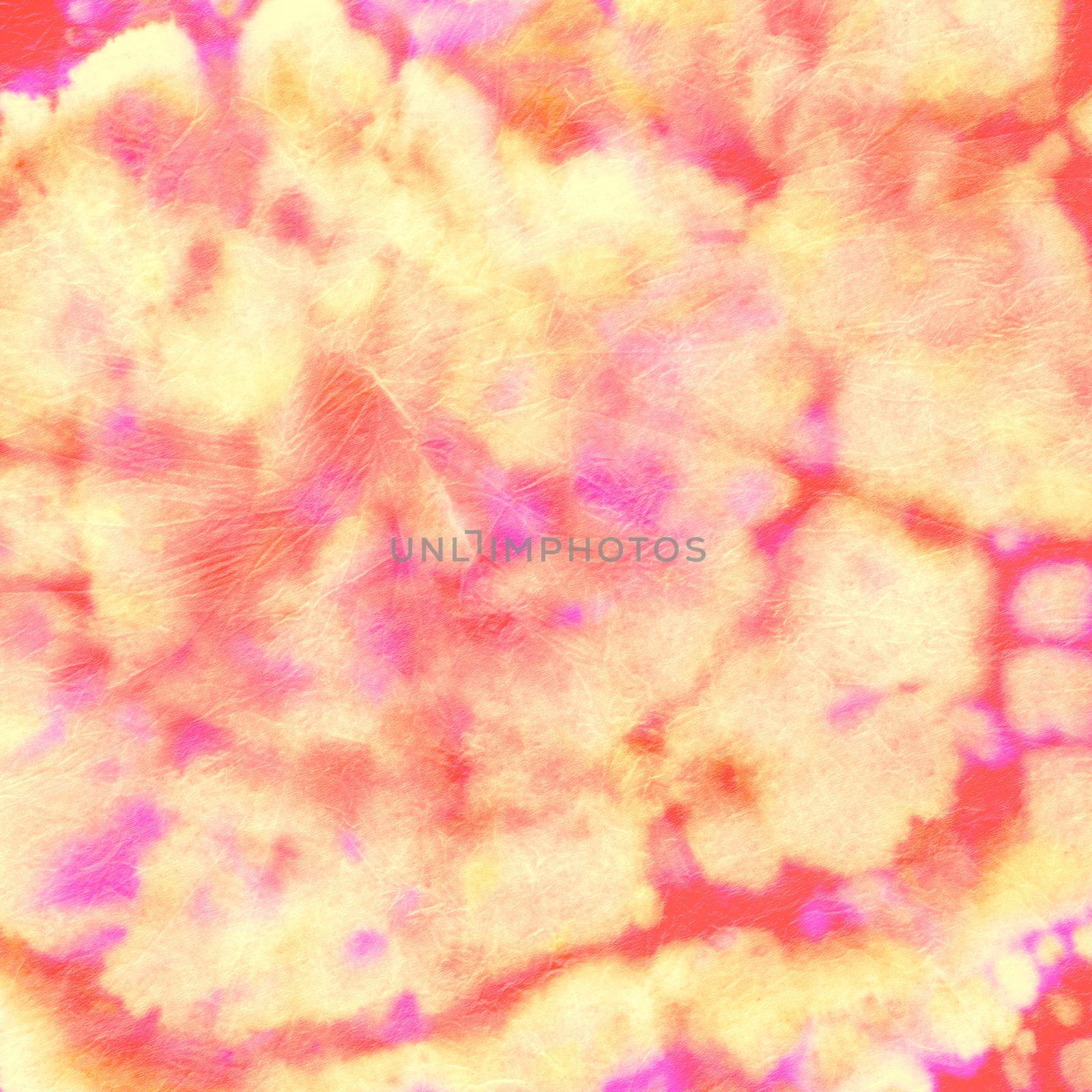 Abstract Dye. Hippie Swirl Patterns. Orange Batik Print. Psychedelic Grunge Design. Tie Dye Circle Kaleidoscope. Art Cool Style. Color Texture. Artistic Paint. Yellow Circular Abstract Dye.