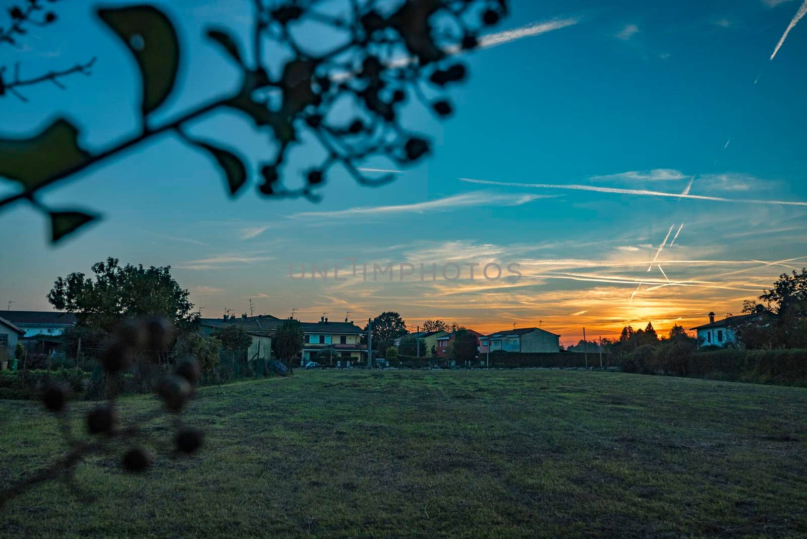 Countryside village sunset scene 4 by pippocarlot