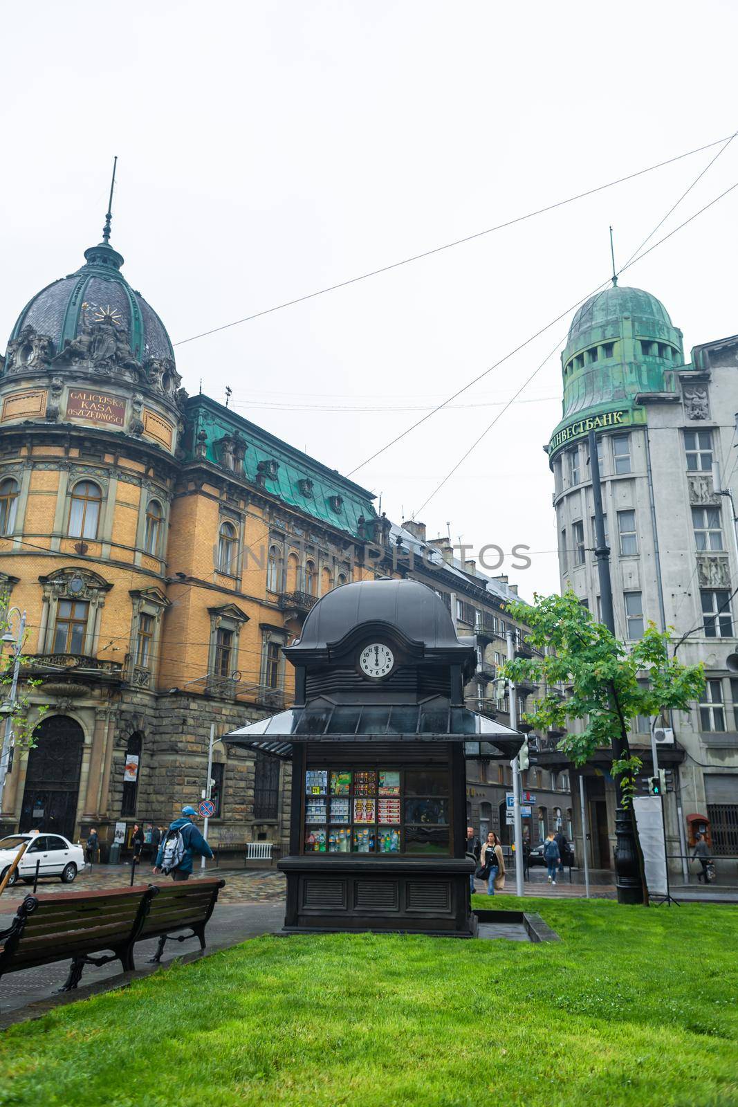 The architecture of the old city of Lviv. Old Europe. Vintage buildings by Try_my_best