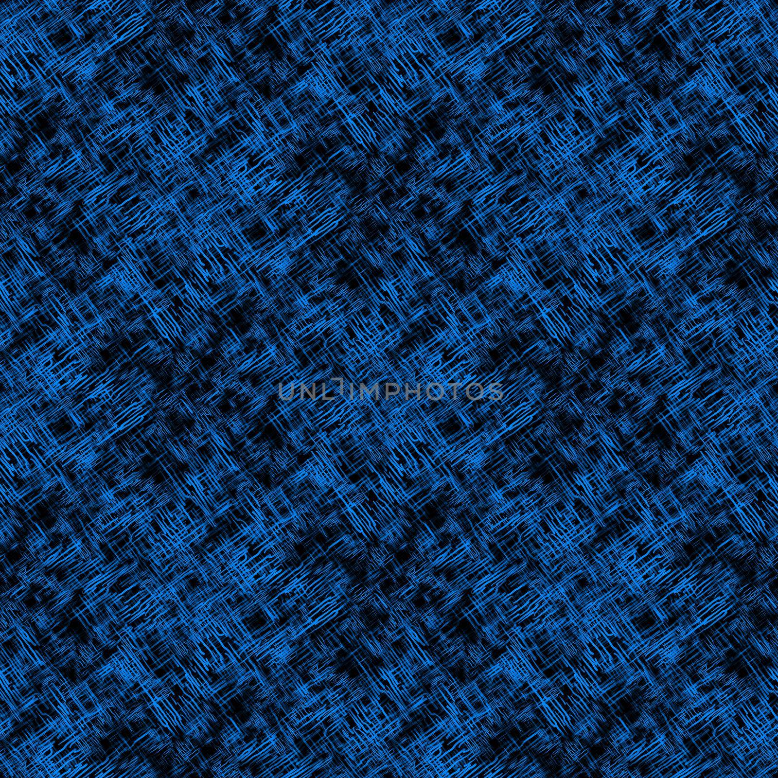 Seamless abstract pattern with abstract blue chaotic lines on dark background