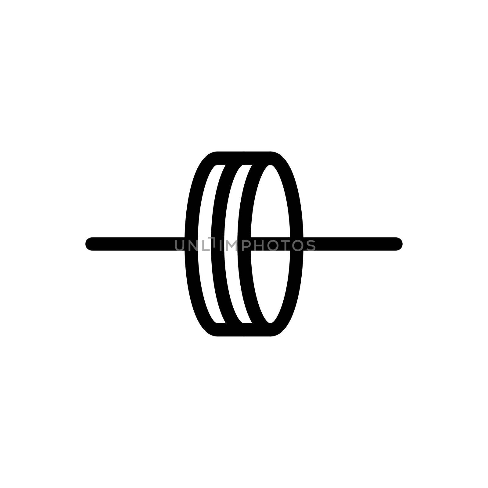 gym vector thin line icon