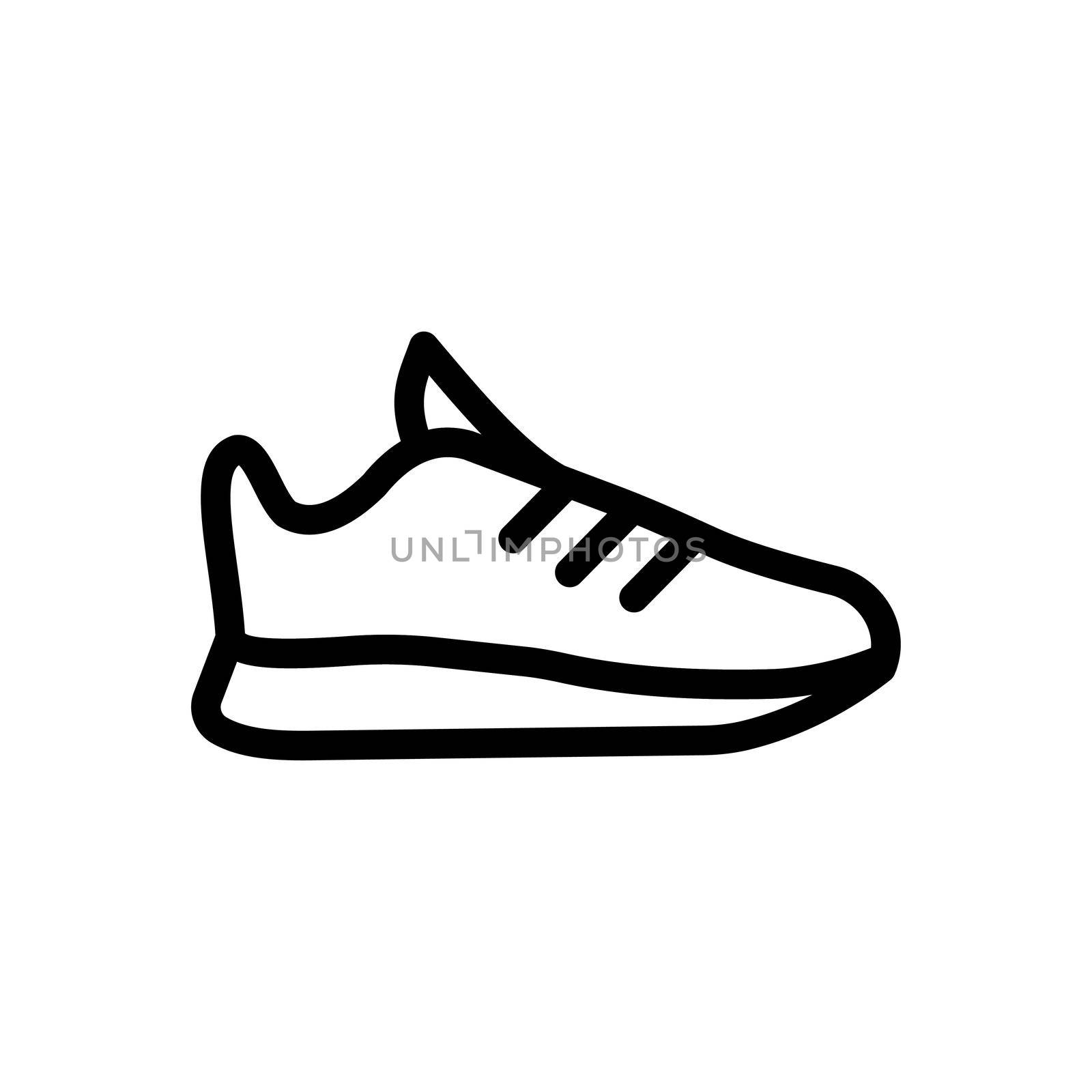 shoe vector thin line icon