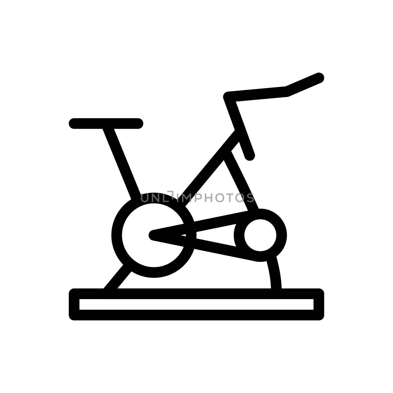 cycling vector thin line icon