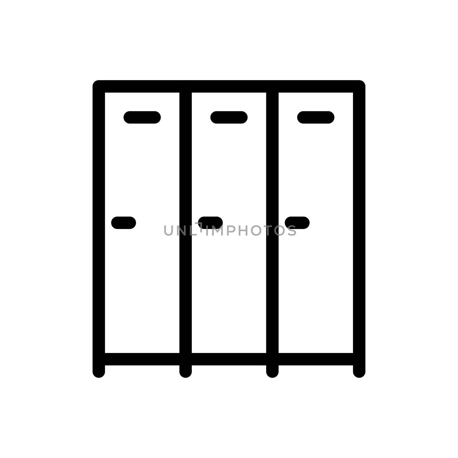 lockup vector thin line icon