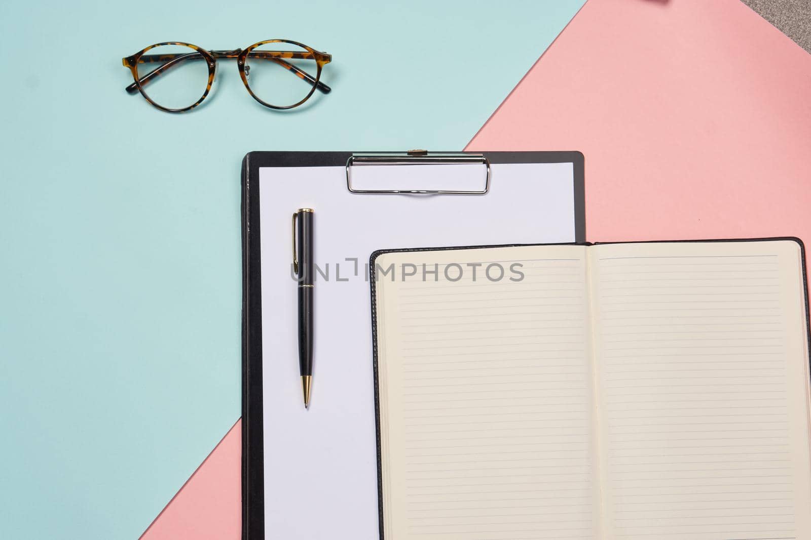 accessories office supplies notepad close-up business. High quality photo