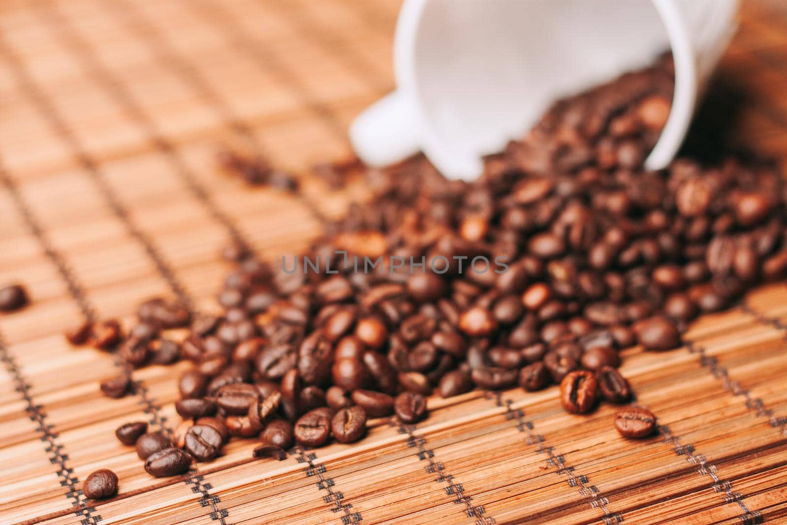 coffee beans breakfast fresh scent view from above by Vichizh