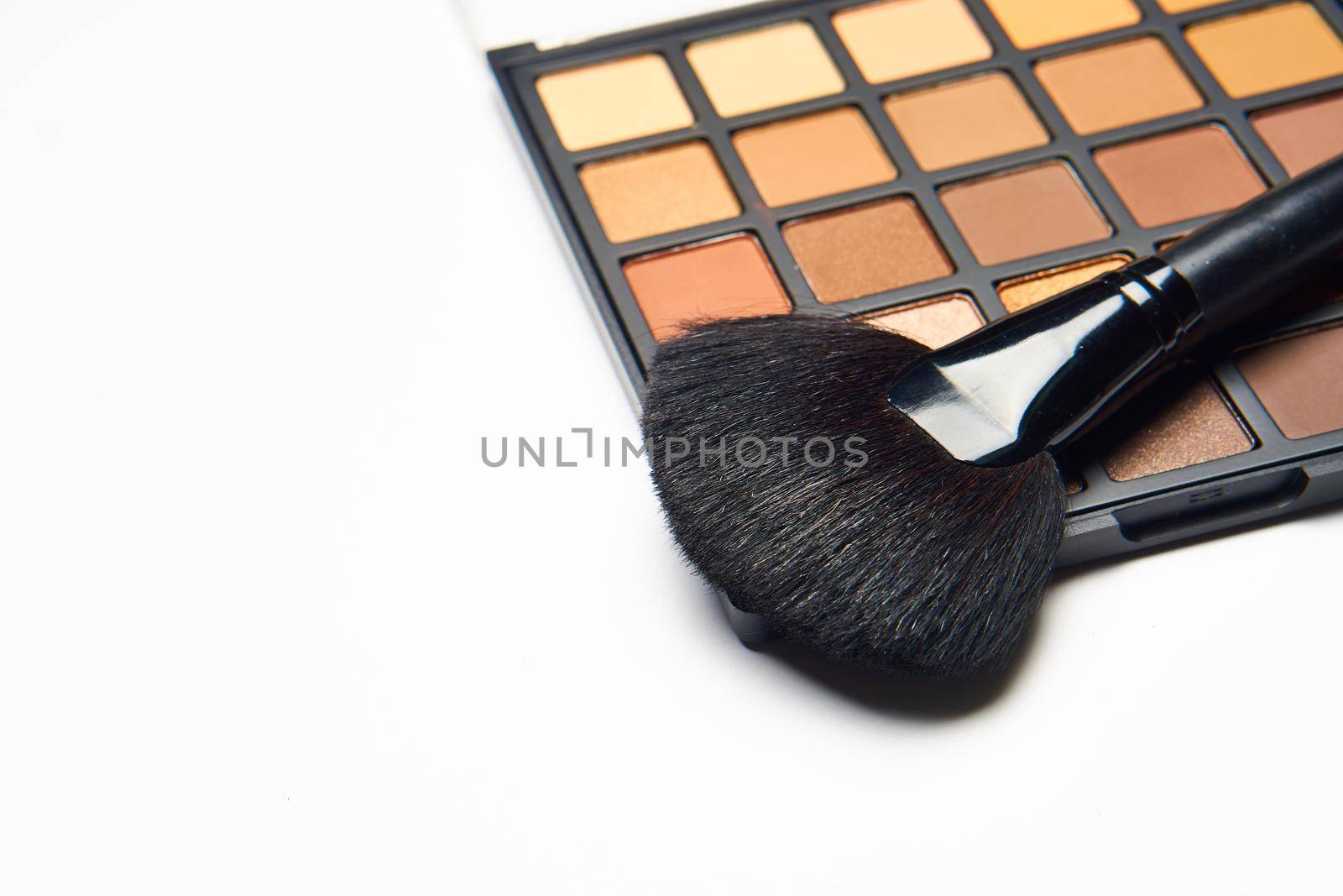 makeup brushes accessories cosmetics top view fashion by Vichizh