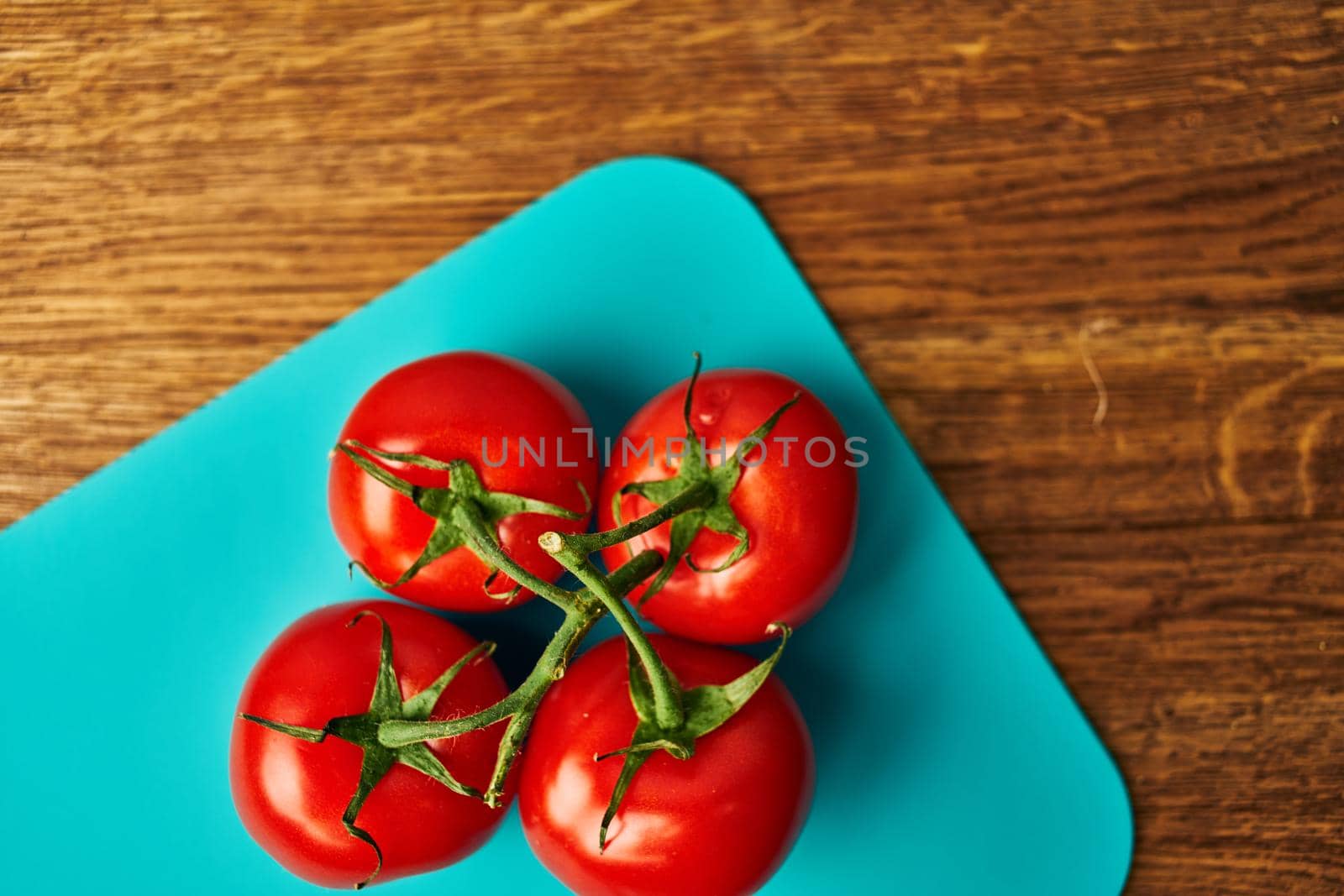 food kitchen cooking salad red tomatoes view from above by Vichizh