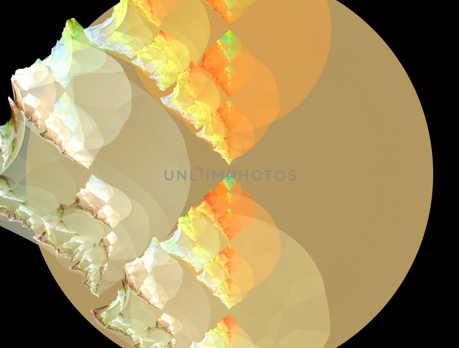 Imaginatory lush fractal texture image abstract background