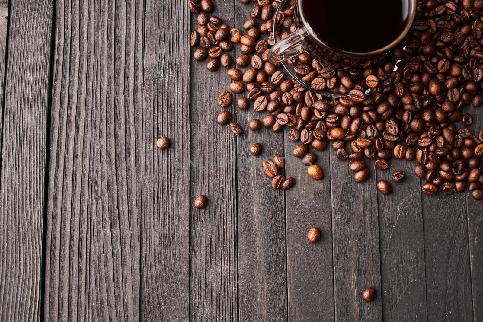 a cup of coffee freshly brewed beverage close-up food. High quality photo