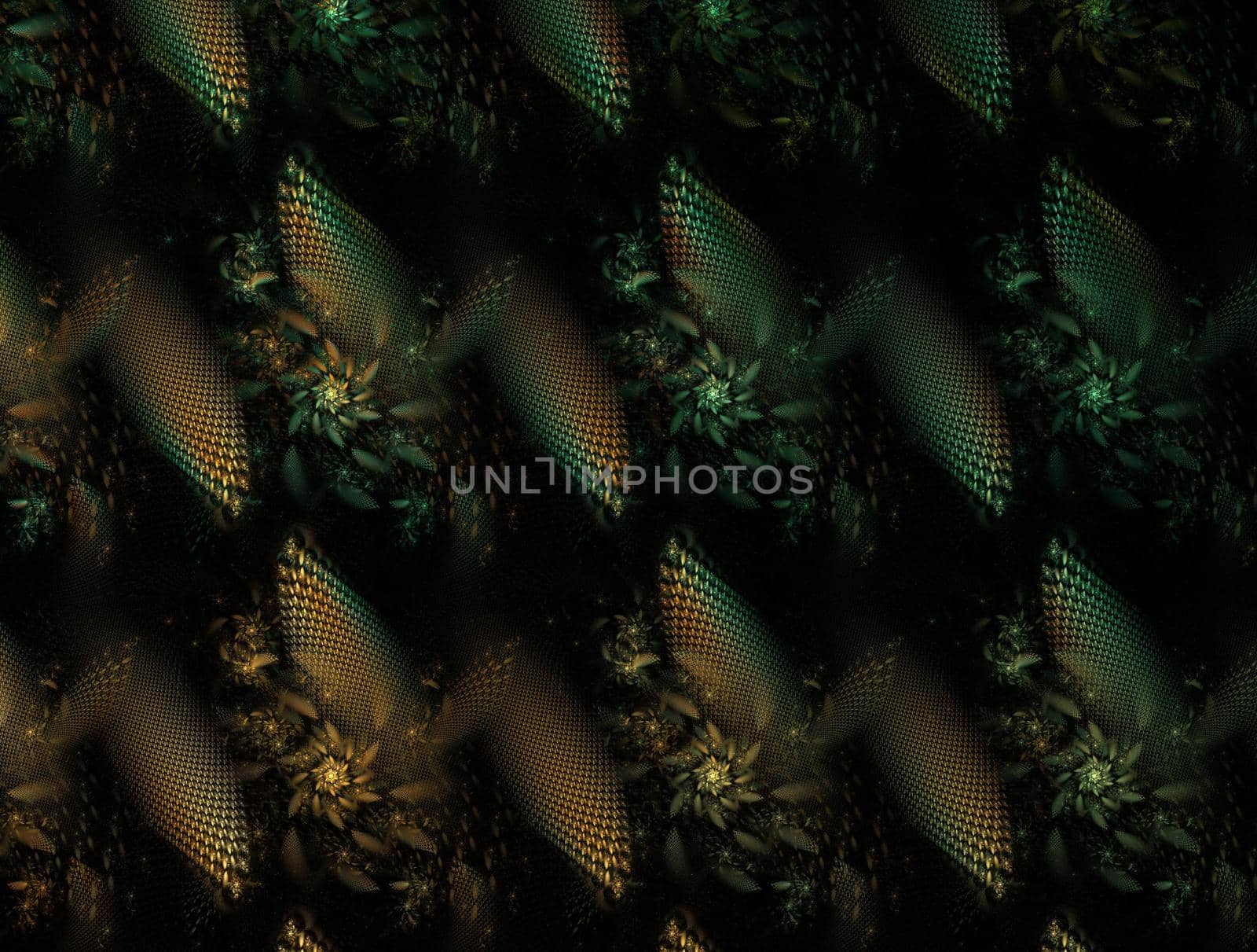 Imaginatory lush fractal texture image abstract background