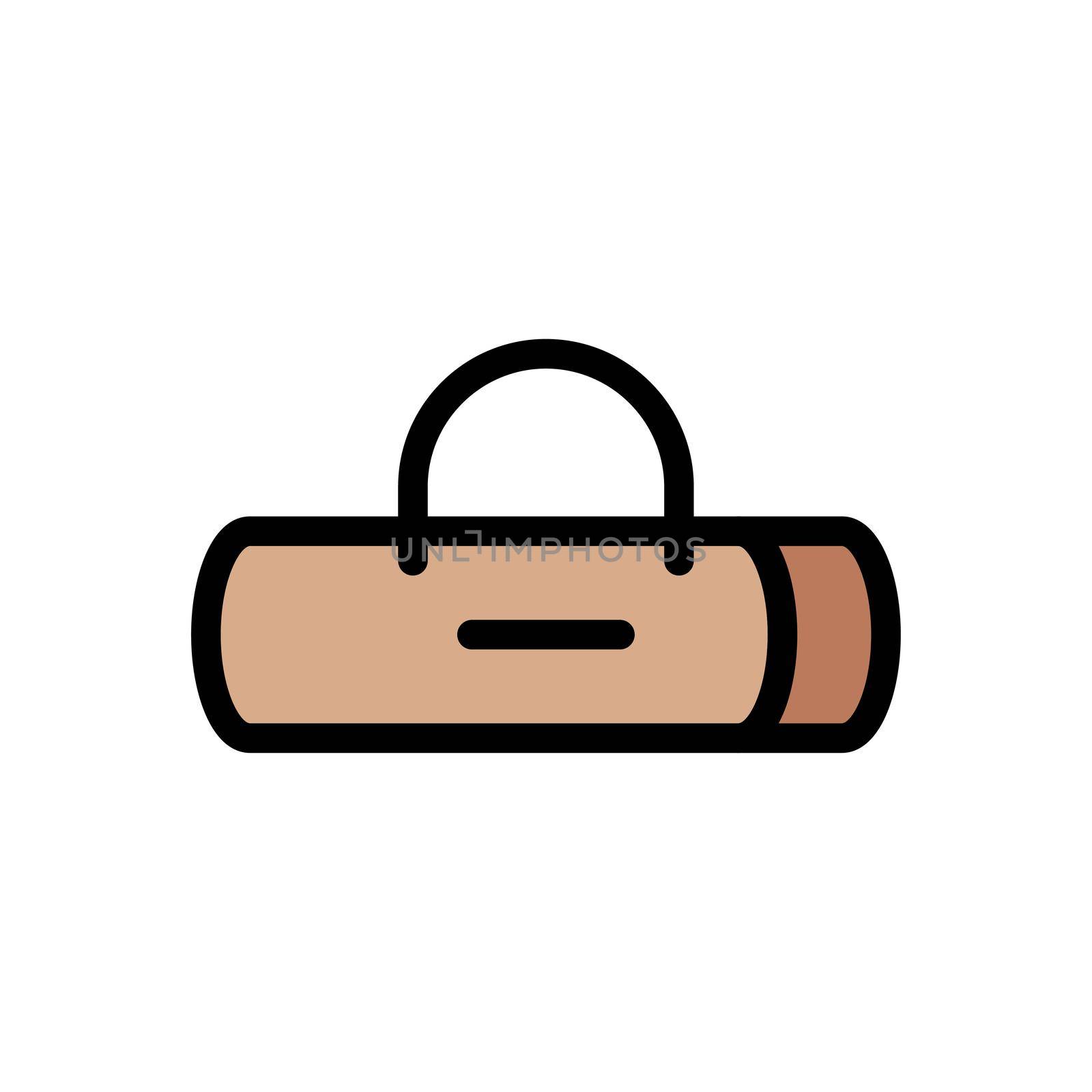 bag vector colour line icon