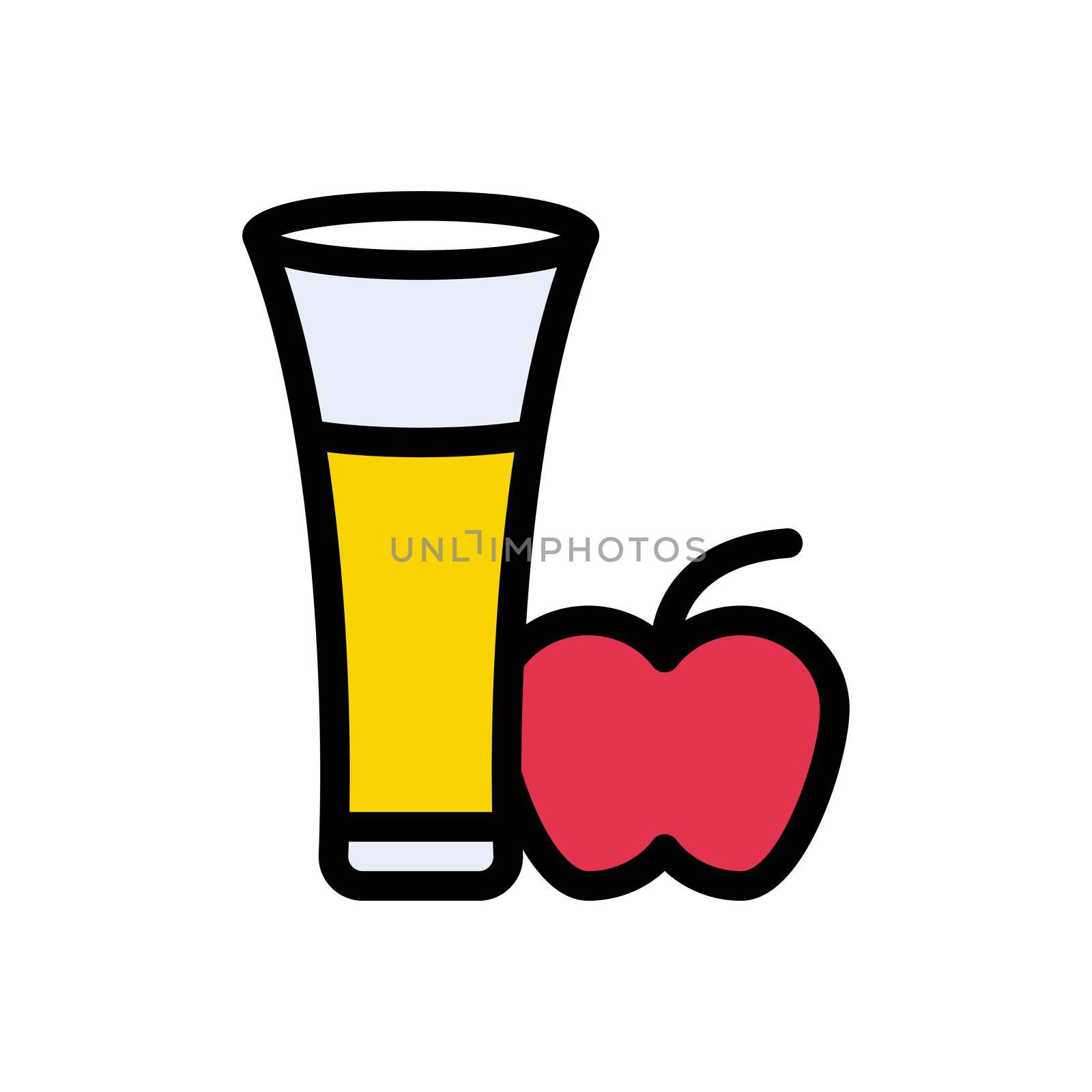 juice vector colour line icon