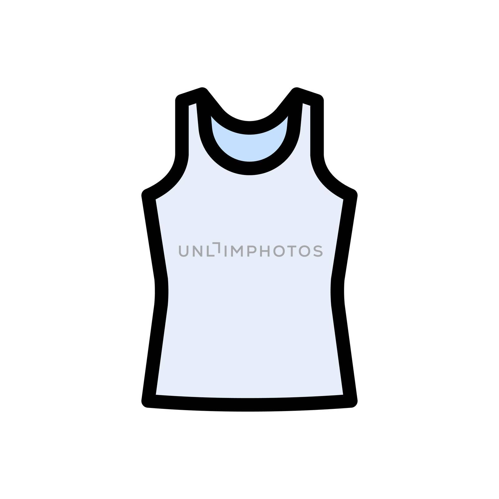 singlet vector colour line icon