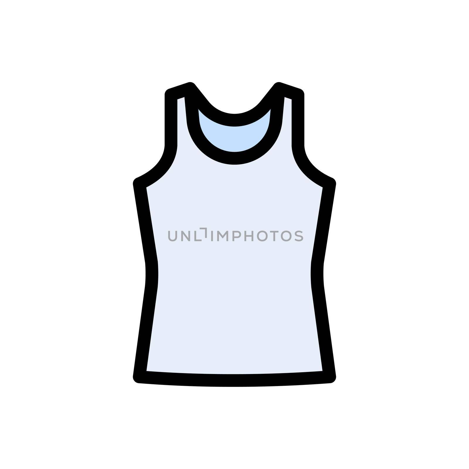 singlet vector colour line icon