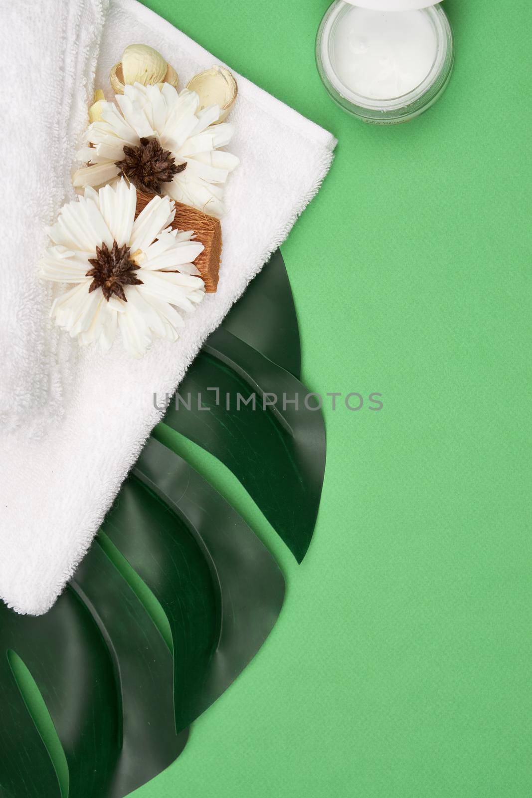 hygiene items skin care aromatherapy isolated background. High quality photo