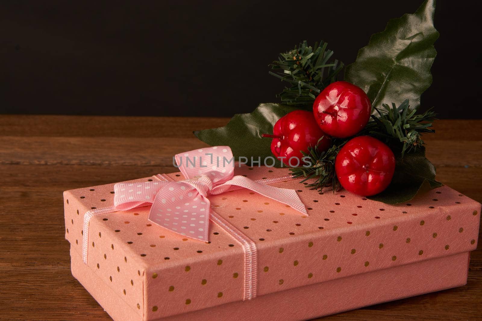 christmas toys gift holiday decoration wooden background. High quality photo