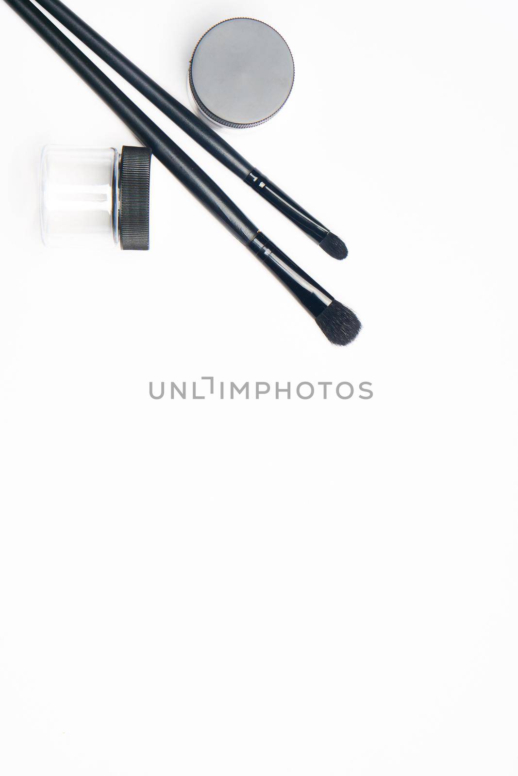 makeup brushes accessories cosmetics top view fashion by Vichizh