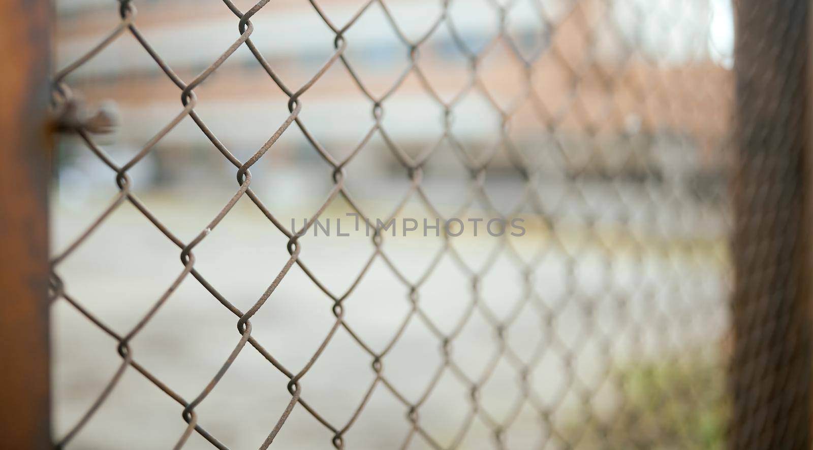 Rabitz Metal fencing mesh in a close up view. High quality photo