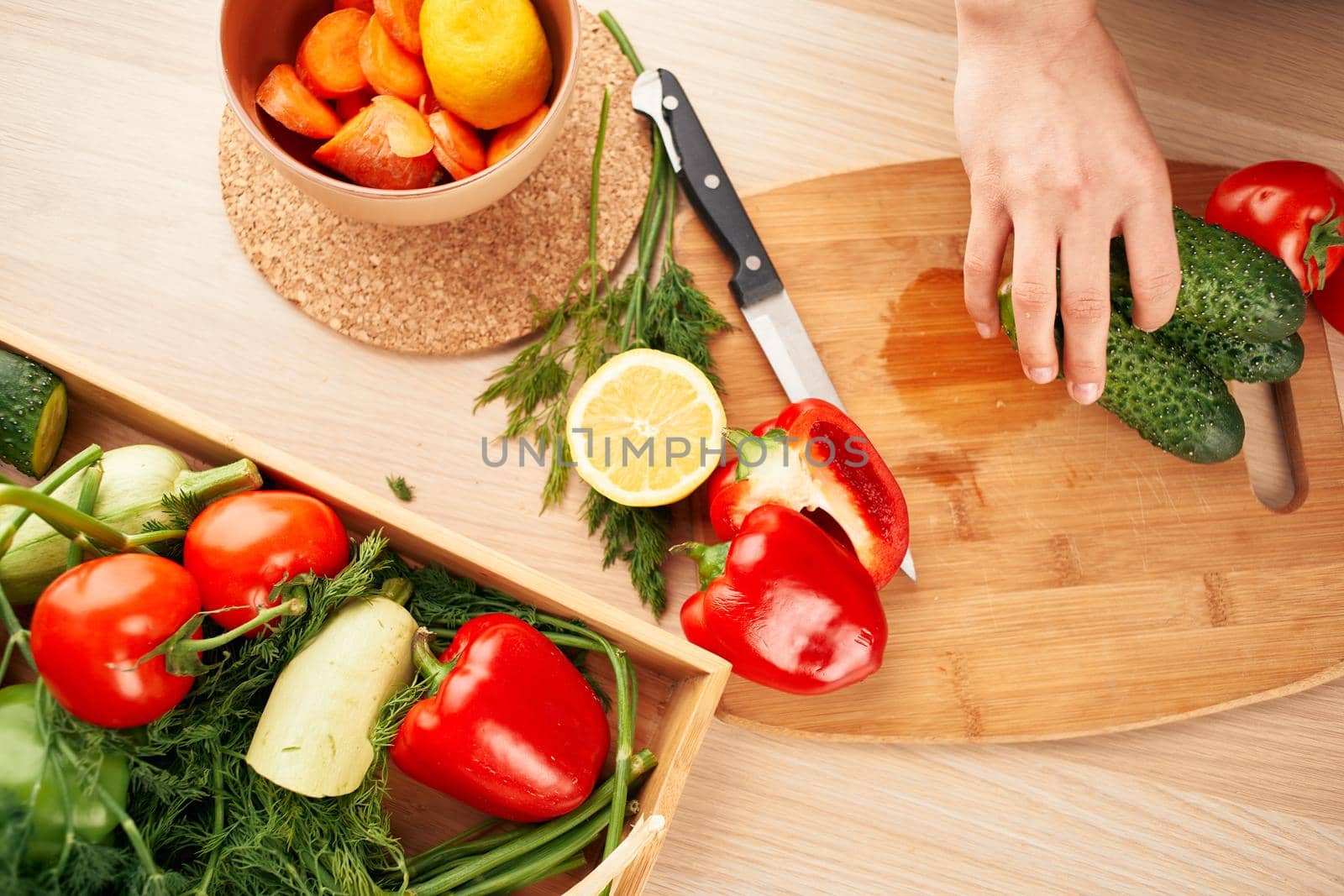 vegetables fresh food diet health launch nutrition view from above by Vichizh