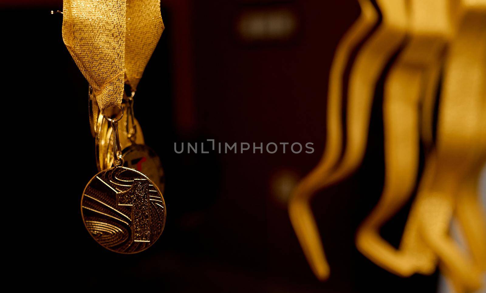 Medal for first place on the golden ribbon by AntonIlchanka