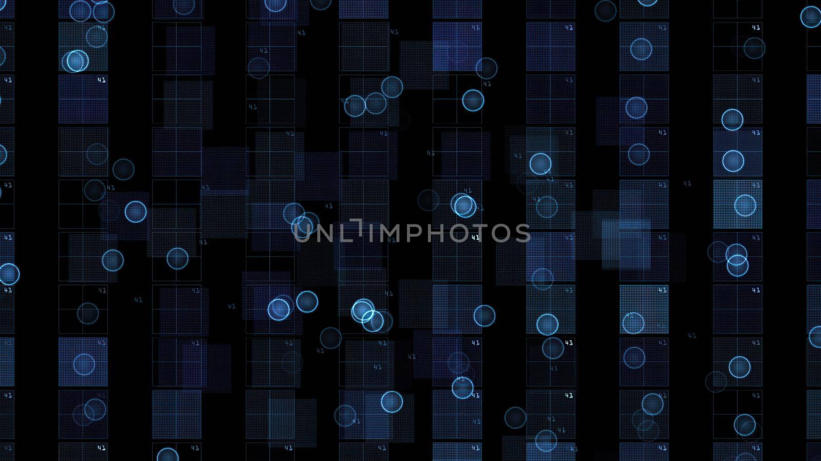 3d illustration - Square Geometric Vj  Abstract Cg Background