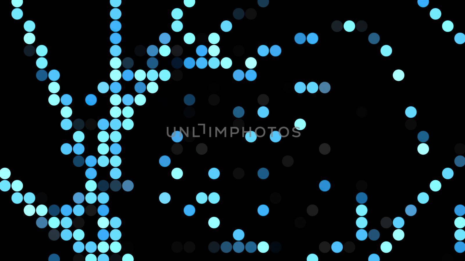 3d illustration - geometrical background with dots  by vitanovski