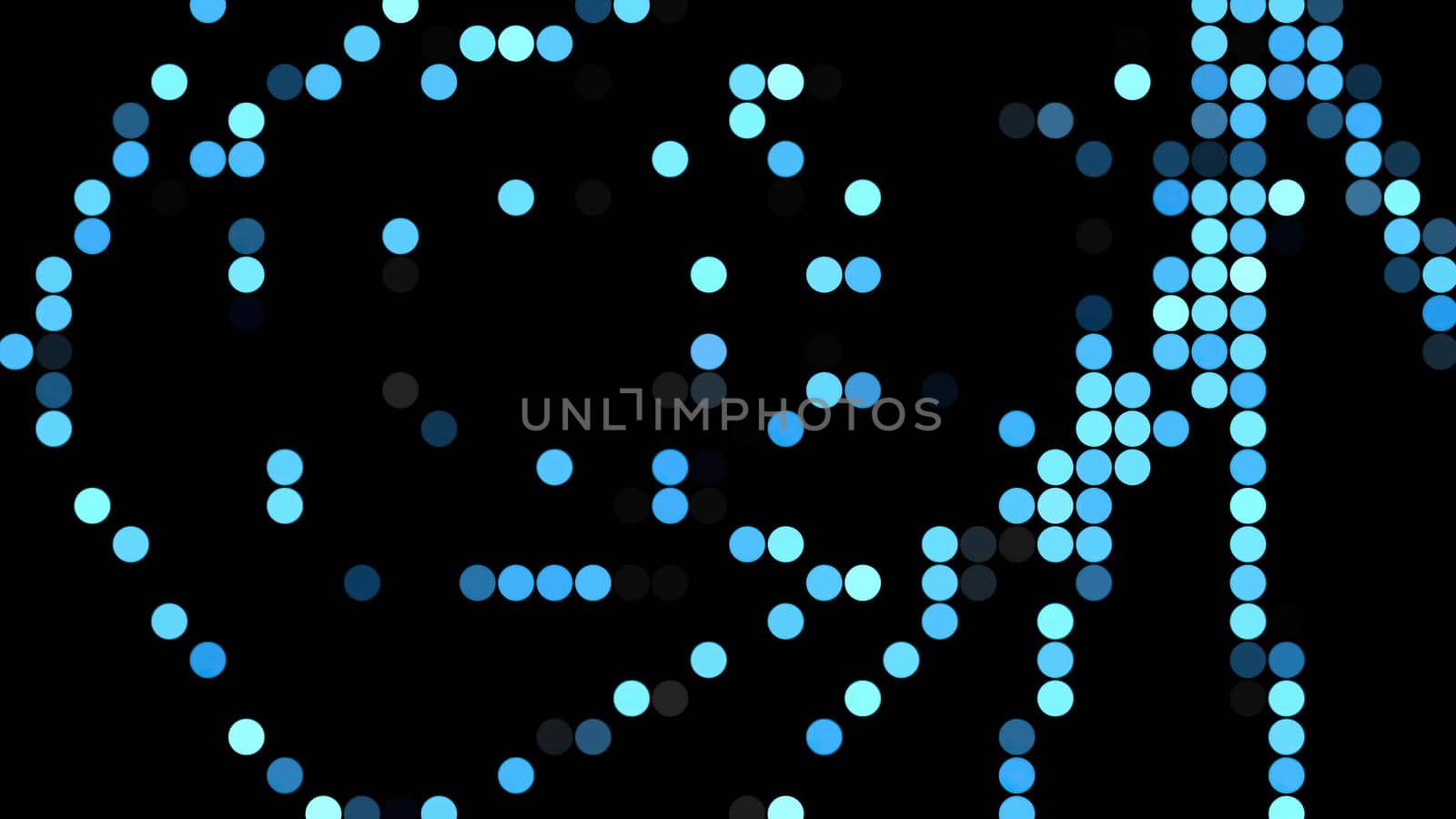 3d illustration - geometrical background with dots 